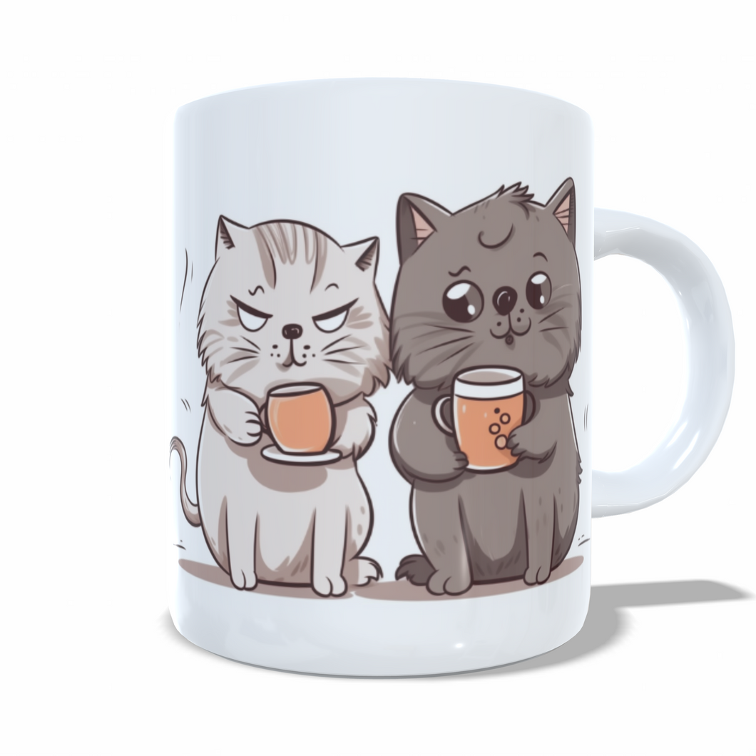 Printed Grumpy Kitty Ceramic Mugs