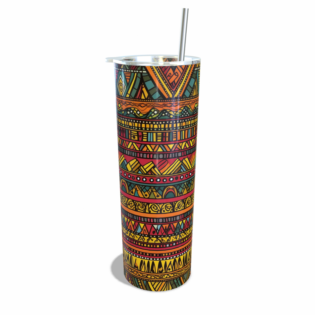 20oz Skinny Africa print Tumbler