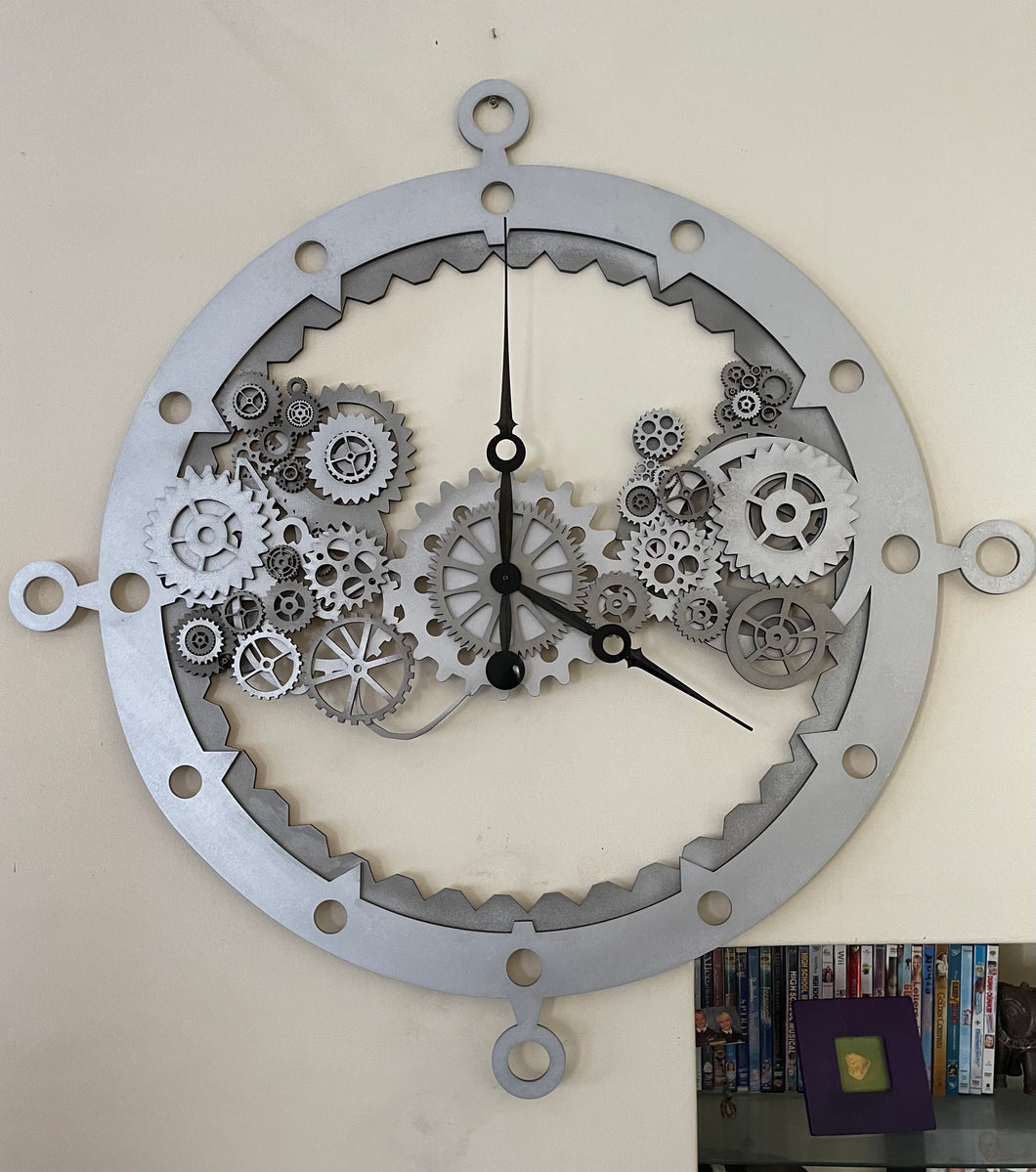 Silver Steam Punk Clock