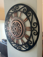 Load image into Gallery viewer, Roman Mandala Gear Clock
