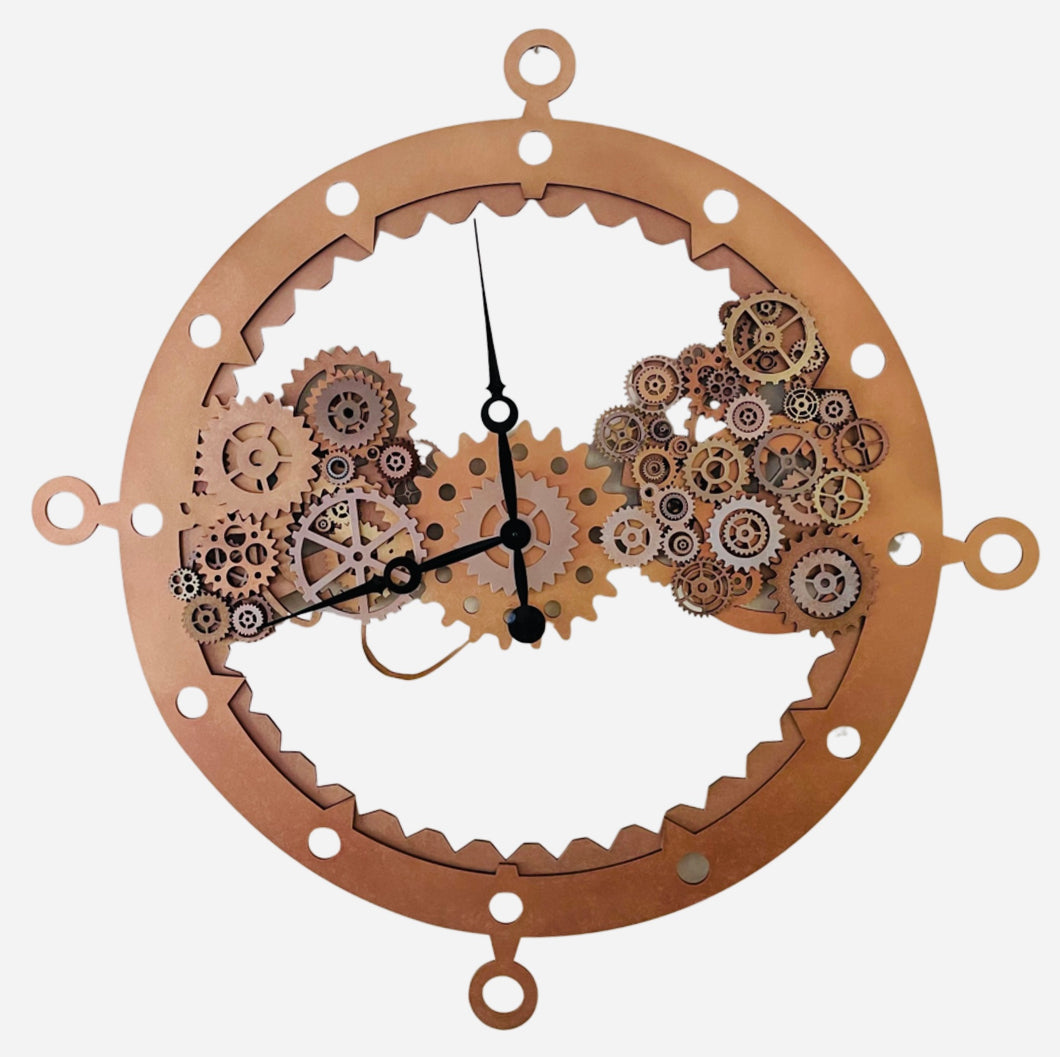 Coper Steam Punk Clock