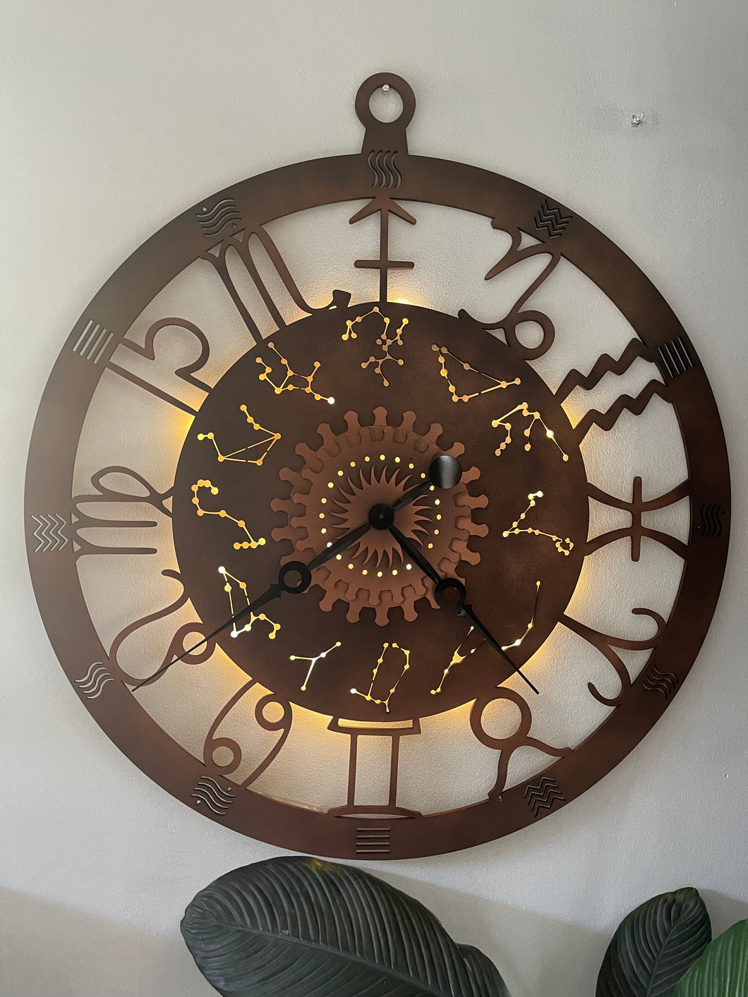 Large Zodiac Clock with backlight