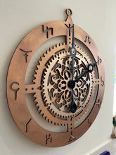 Load image into Gallery viewer, Nordic Mandala Gear Clock
