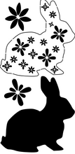 Load image into Gallery viewer, Stencil 225 - Bunny - periwinkle-laser
